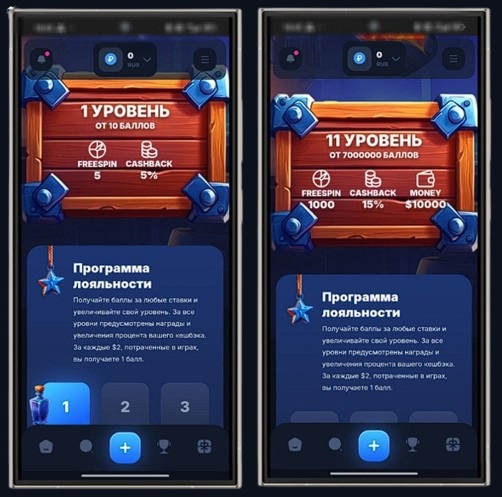 Акции на азартной платформе