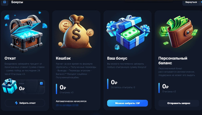 VIP клуб в Vodka Casino